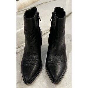 Enzo Angiolini EN-MABBIN BLACK LEATHER BOOTIES SZ10